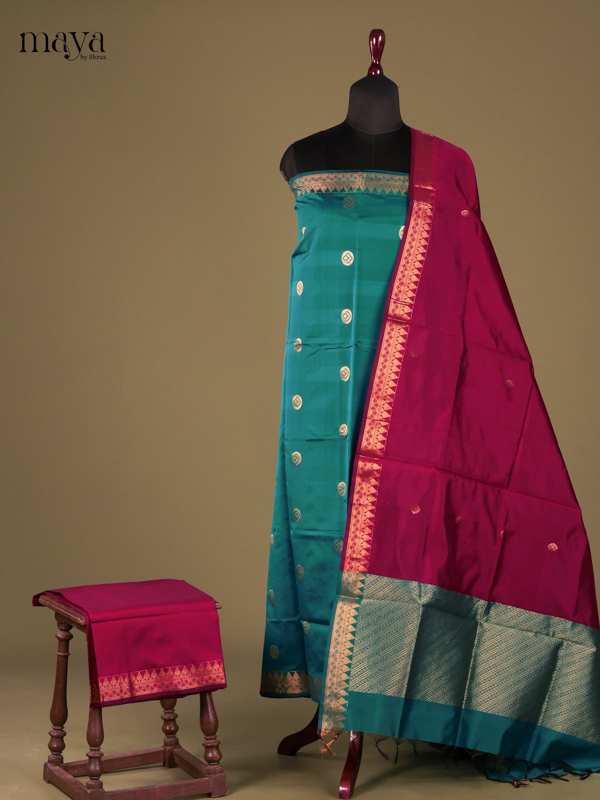 semi softsilk salwar - MEG18053