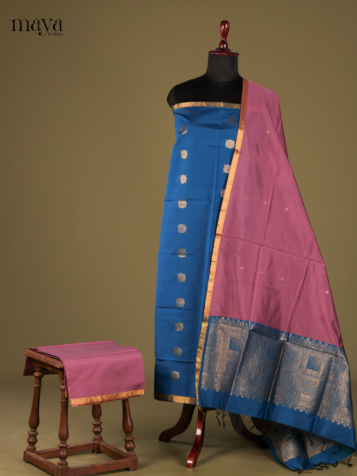semi softsilk salwar - MEG18054