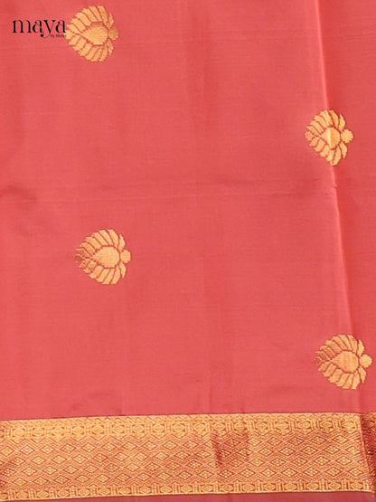 Charming Dark Pink semi softsilk salwar unstitch with blue dupatta