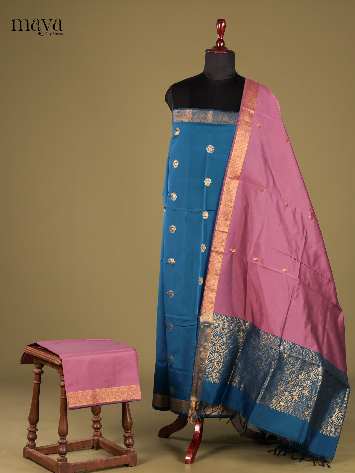 semi softsilk salwar - MEG18061