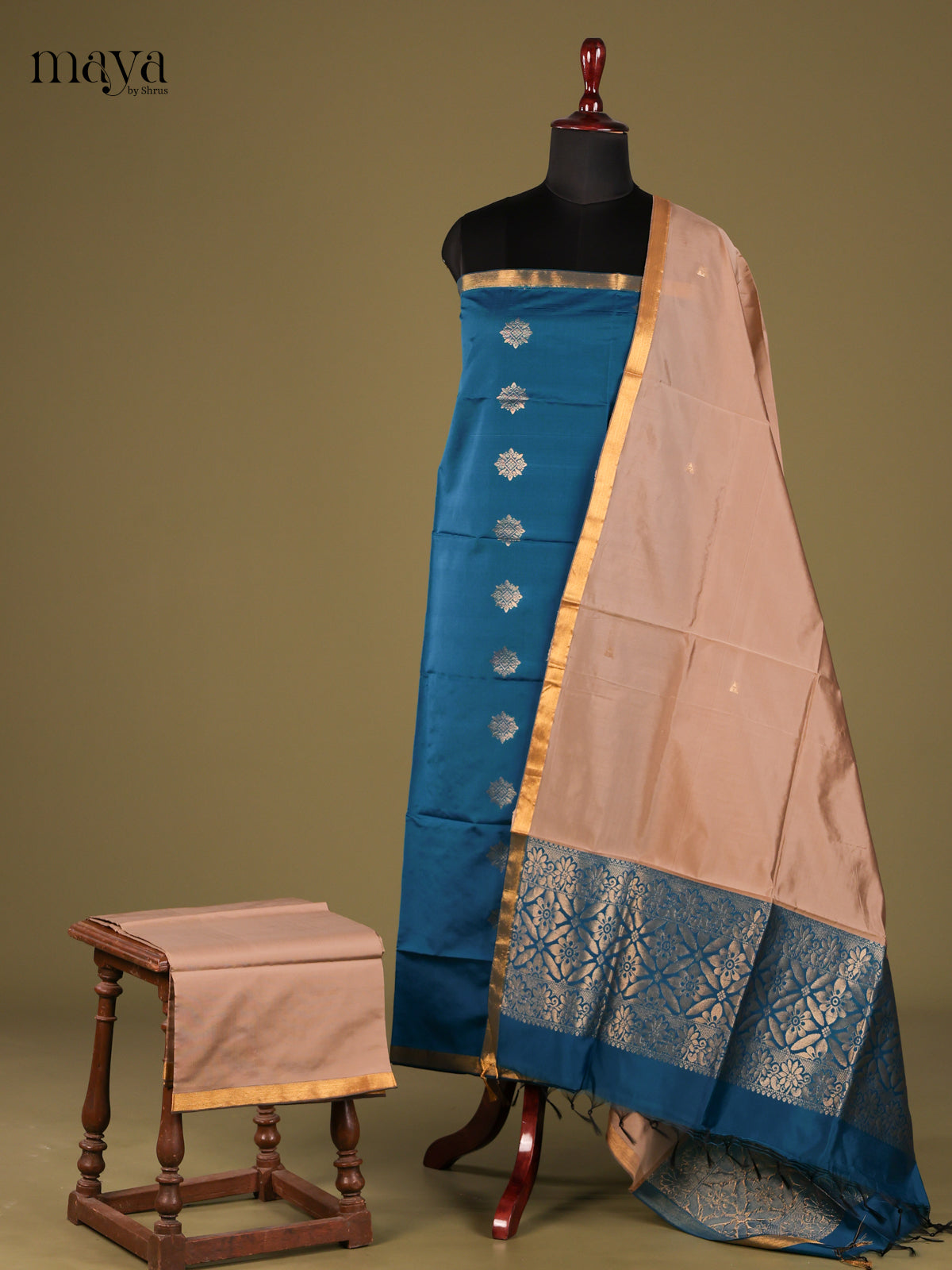 semi softsilk salwar - MEG18078