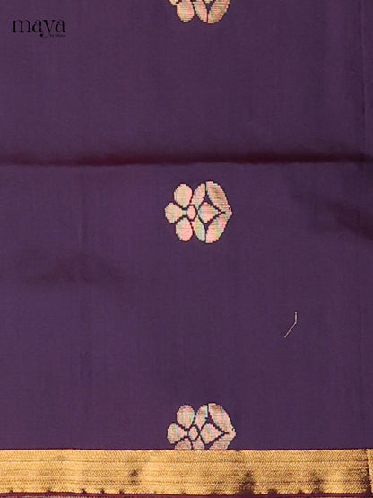 Elegant Blue semi softsilk salwar unstitch with Red dupatta