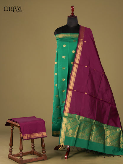 semi softsilk salwar - MEG18080