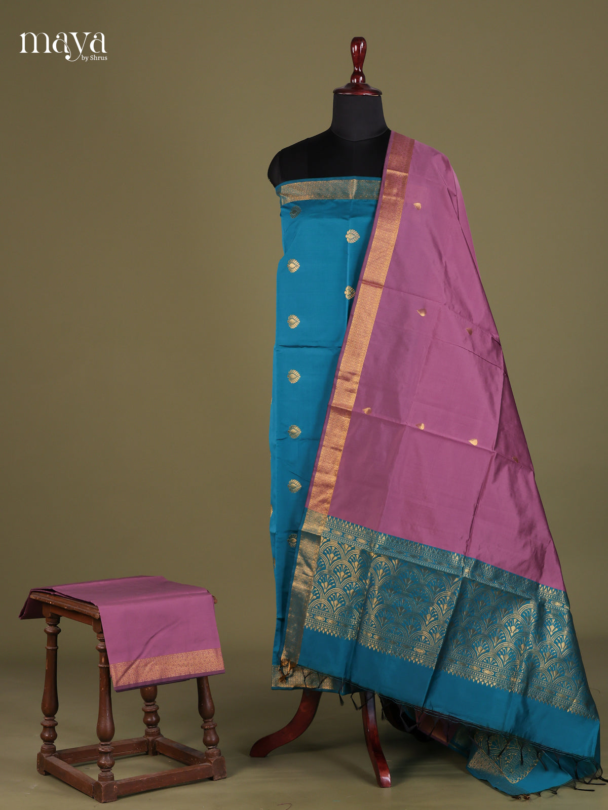 semi softsilk salwar - MEG18120