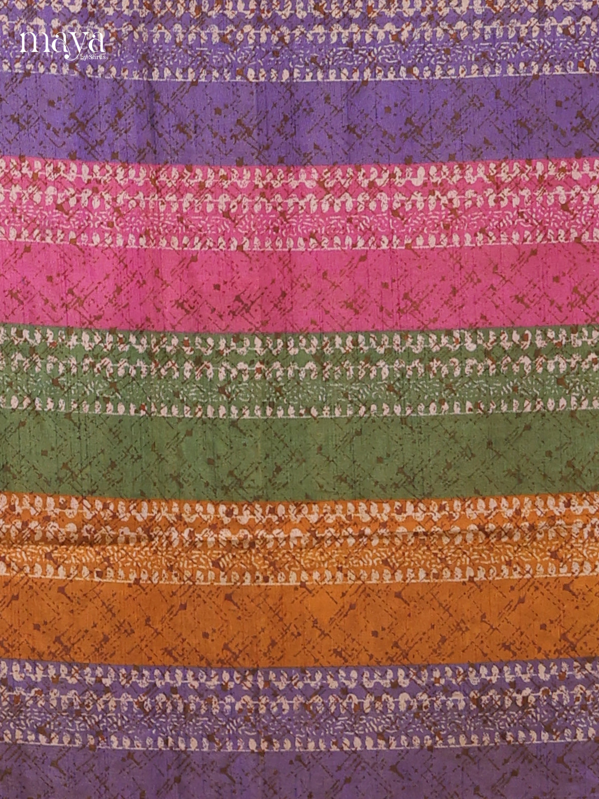 Multicolor & Purple - Semi patola salwar Unstitched