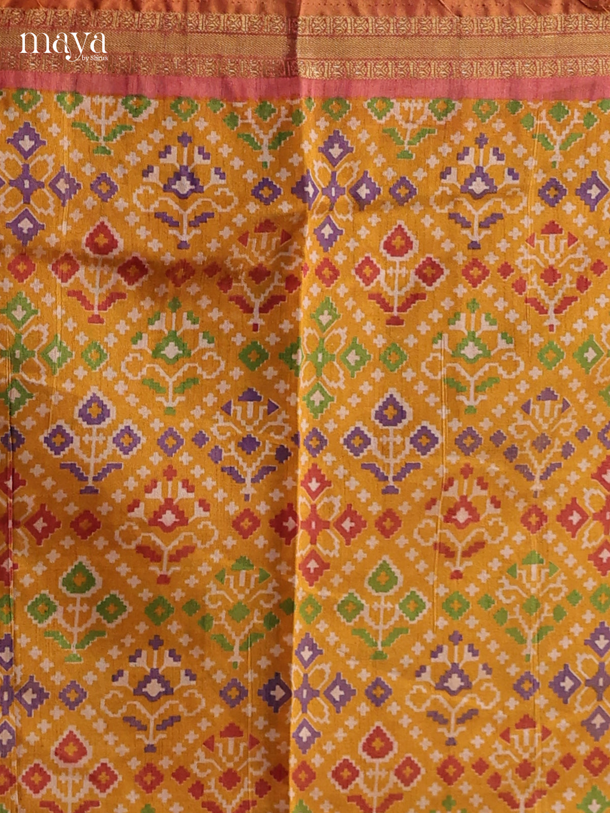 Mustard & Brick - Semi patola salwar Unstitched