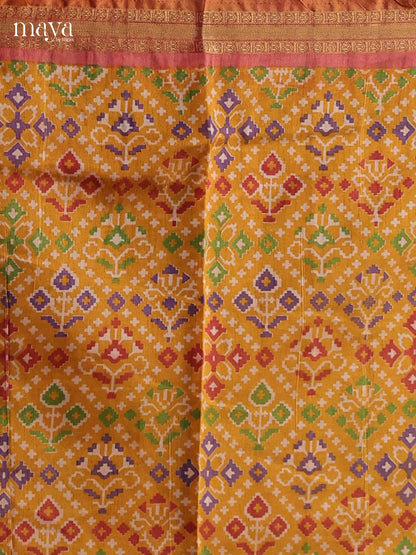 Mustard & Brick - Semi patola salwar Unstitched