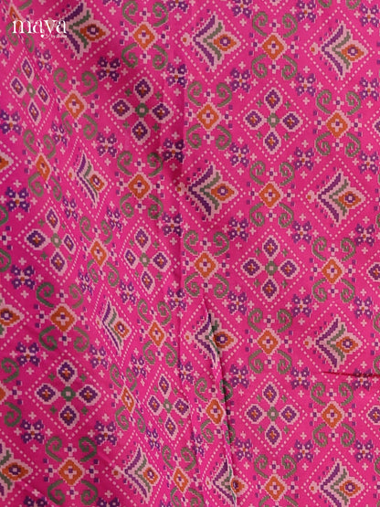 Pink & Purple Semi patola salwar Unstitched