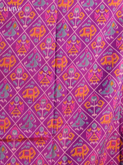 Purple & Pink - Semi patola salwar Unstitched