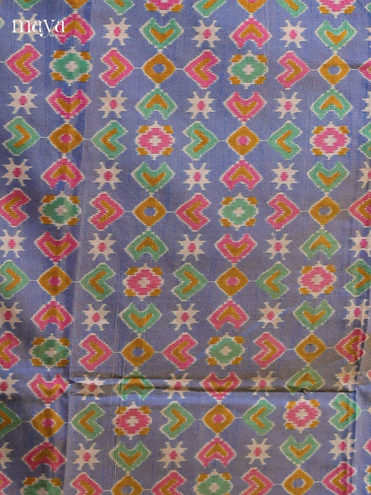 Blue & Pink- Semi patola salwar Unstitched