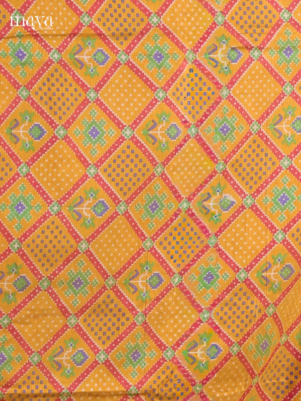 Mustard & Brick -Semi patola salwar Unstitched