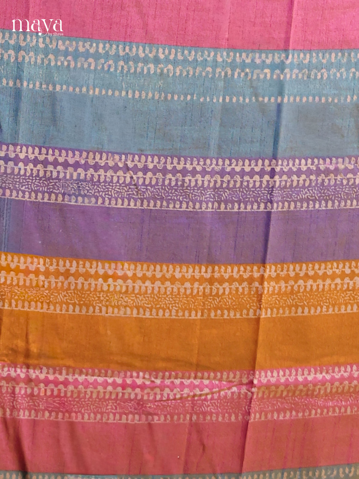 Multicolor & Orange Semi patola salwar Unstitched