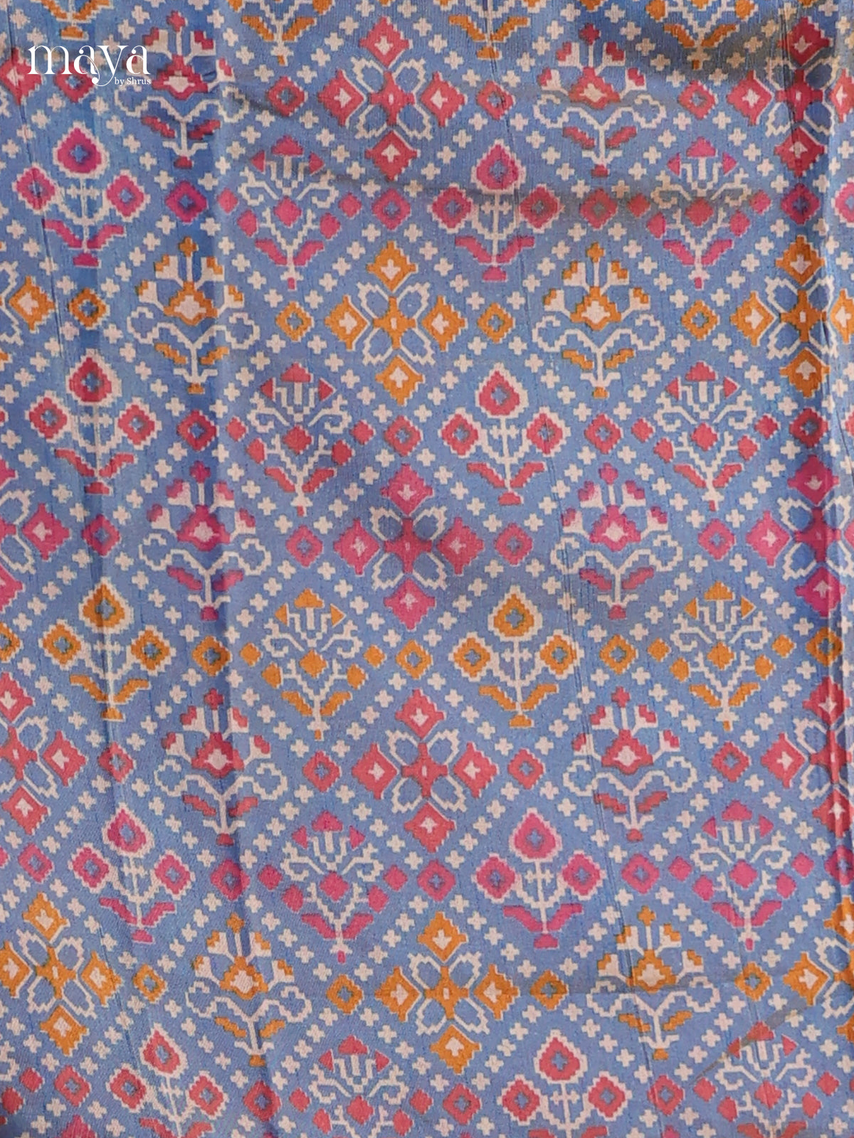 Blue Semi patola salwar Unstitched