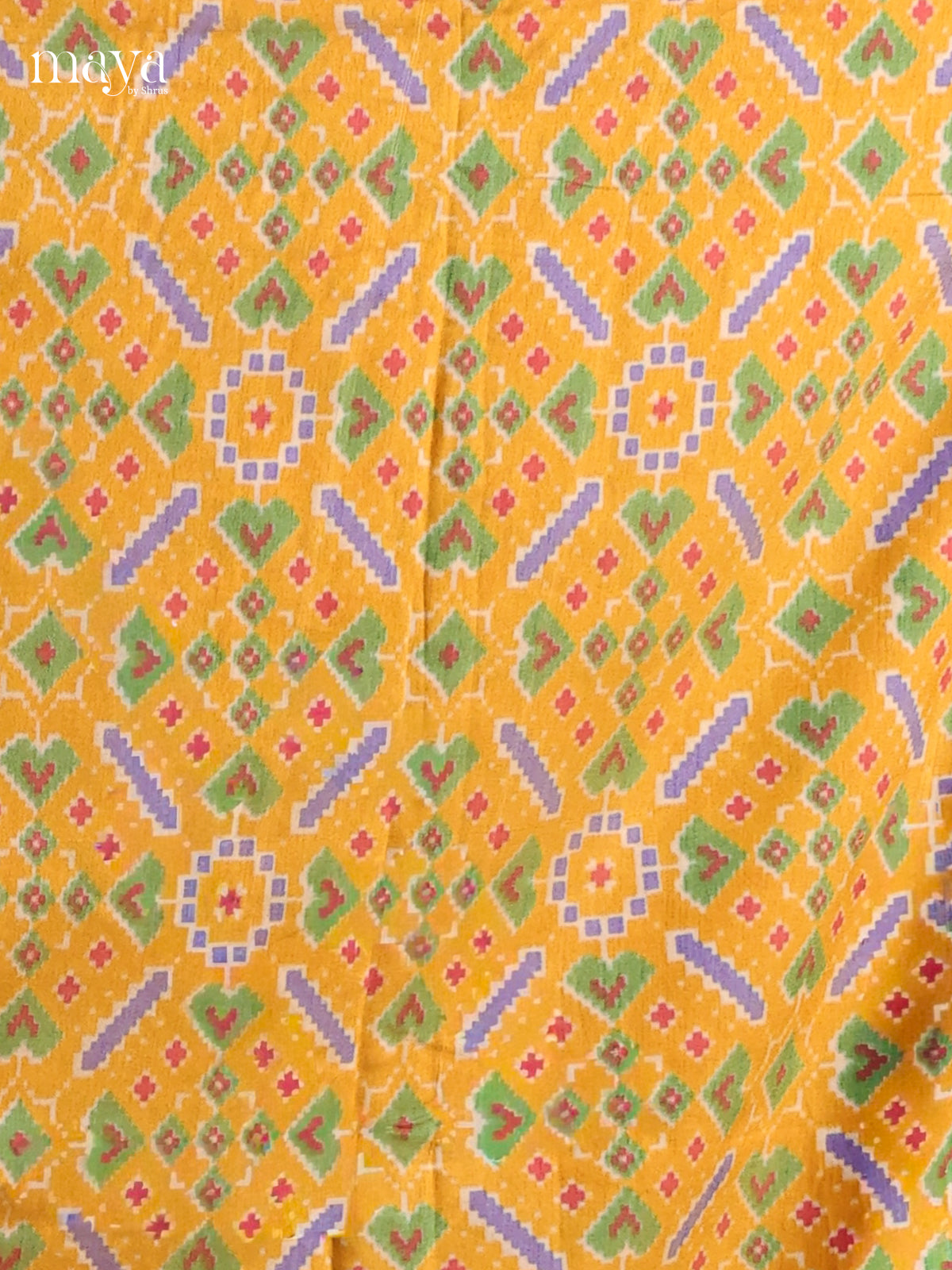 Mustard & Green - Semi patola salwar Unstitched
