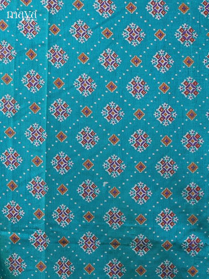 Blue & Purple - Semi patola salwar Unstitched