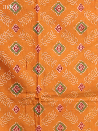 Orange & Brick - Semi patola salwar Unstitched