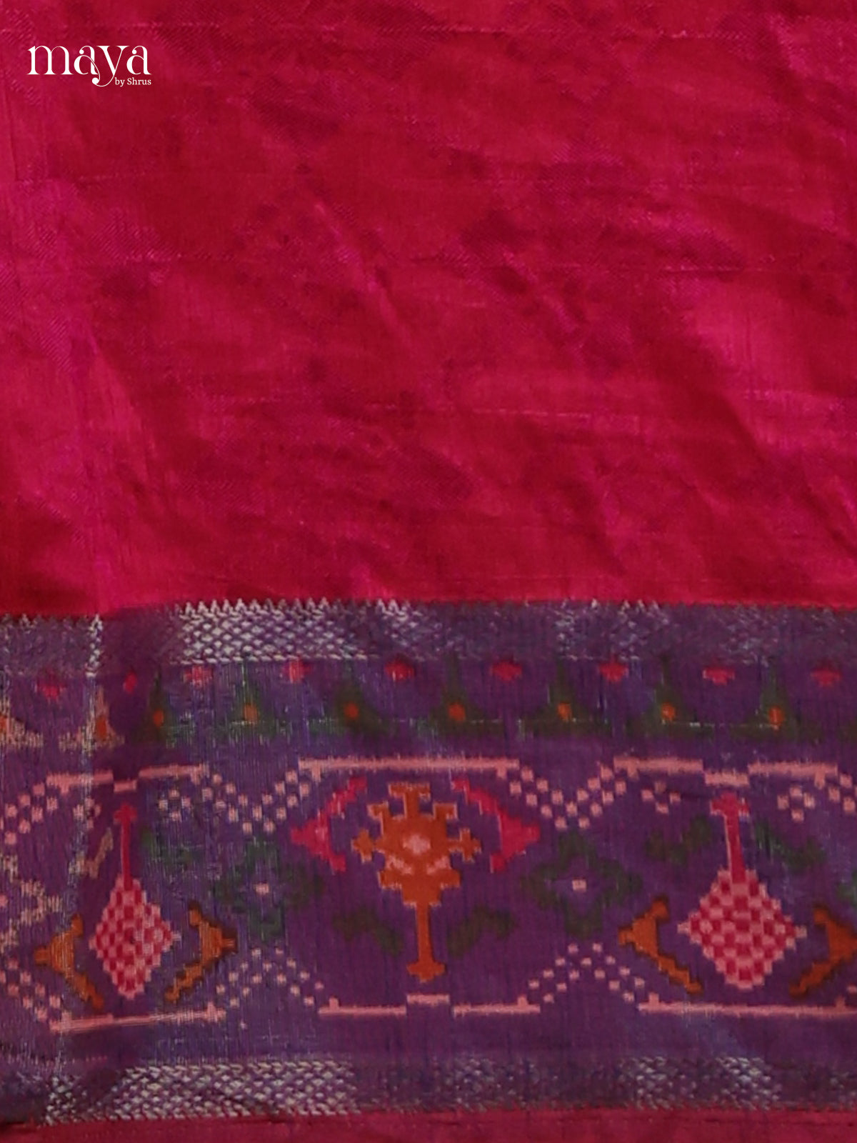 Pink & Purple - Semi patola salwar Unstitched