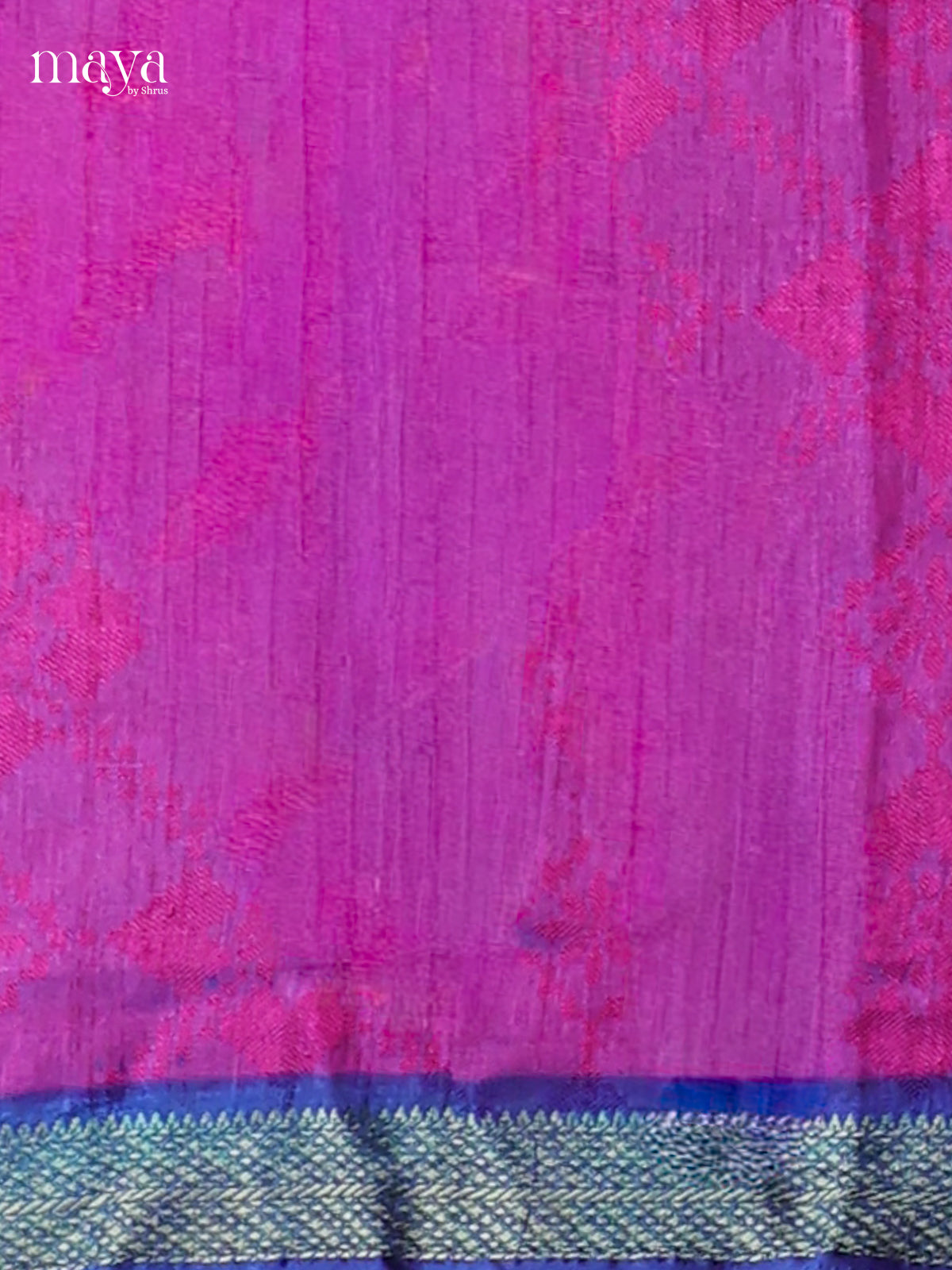 Purple & Blue - Semi patola salwar Unstitched