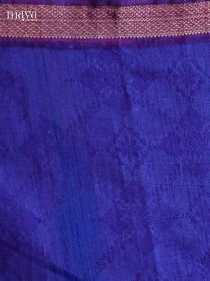 Blue & Purple - Semi patola salwar Unstitched