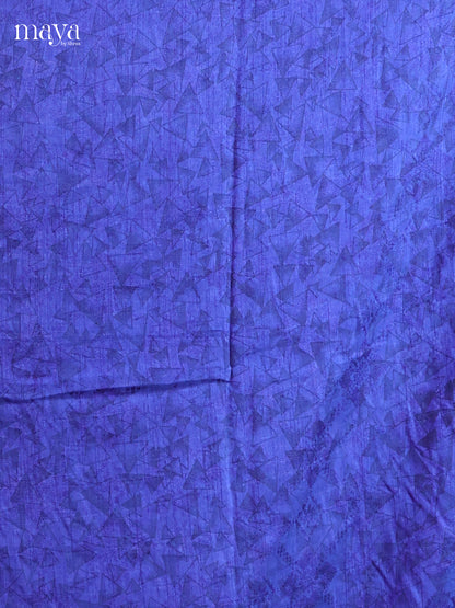 Blue & Purple - Semi patola salwar Unstitched