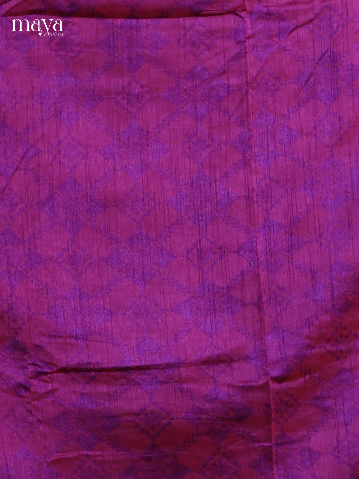 Purple & Red - Semi patola salwar Unstitched
