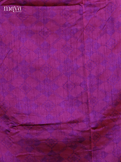 Purple & Red - Semi patola salwar Unstitched