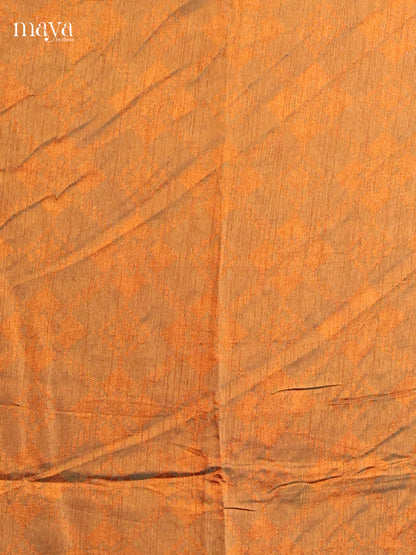 Mustard & Maroon - Semi patola salwar Unstitched