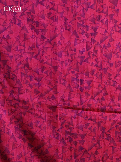 Pink & Purple - Semi patola salwar Unstitched