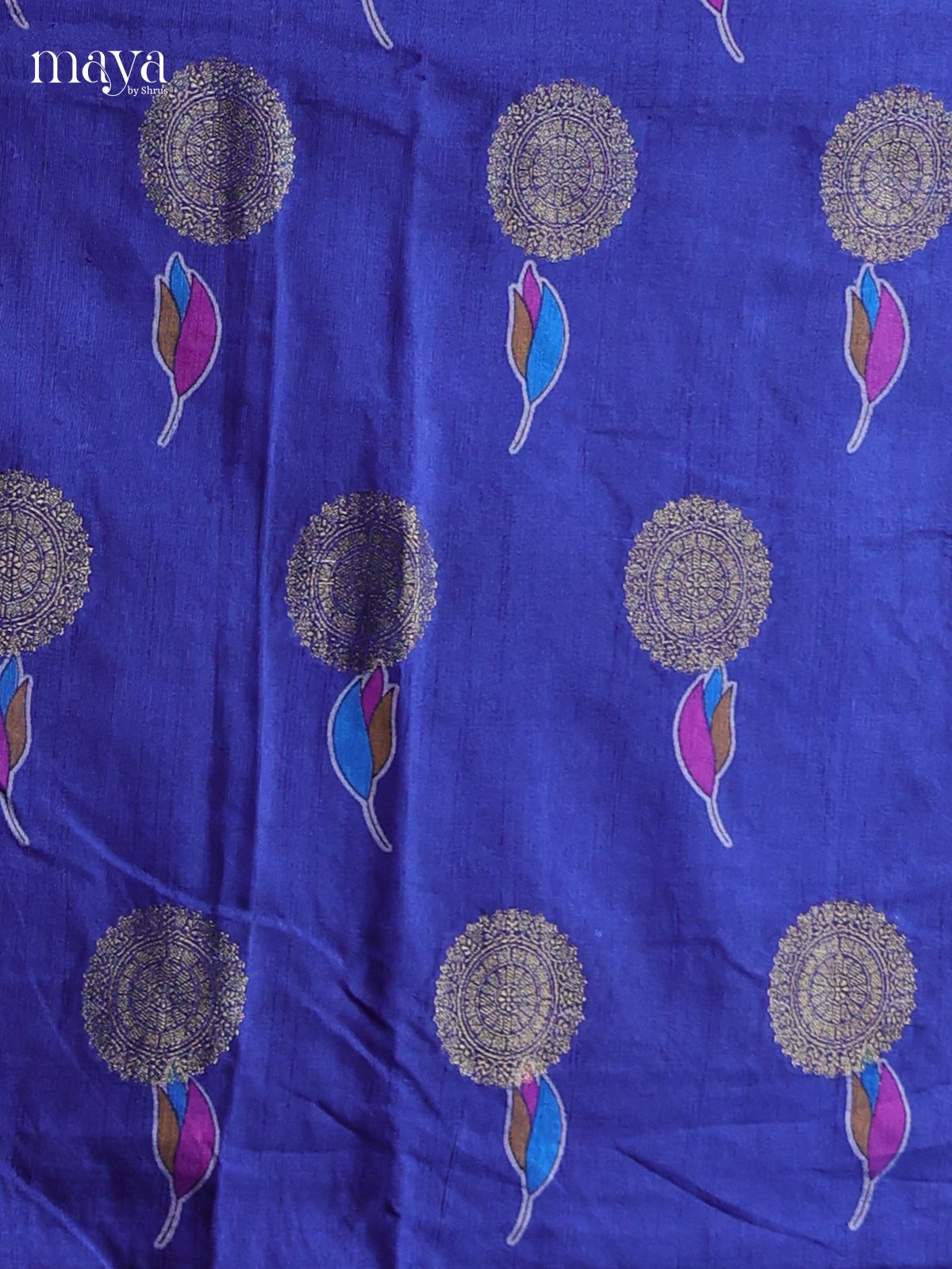 Blue - Semi patola salwar Unstitched
