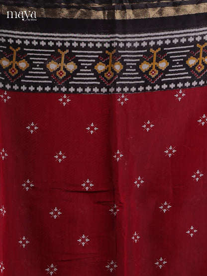 Red & Black - Art Modal Salwar Unstitch