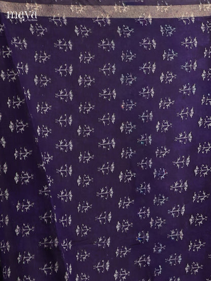 Blue & Grey - Art Modal Salwar Unstitch