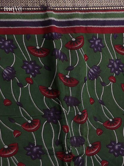Green & Blue - Art Modal Salwar Unstitch