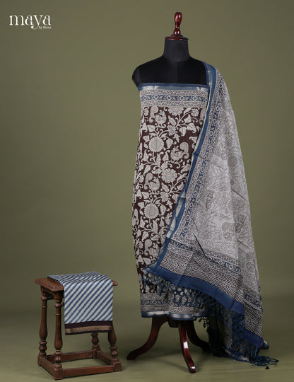 Black & Blue - Art Modal Salwar Unstitch