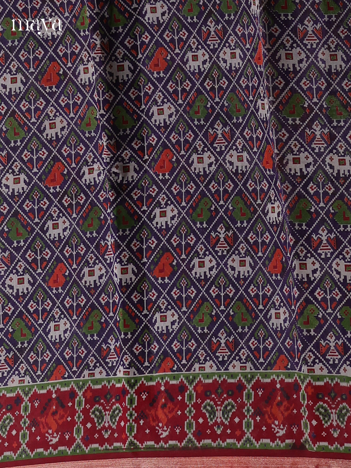 Blue & Red - Art Modal Salwar Unstitch