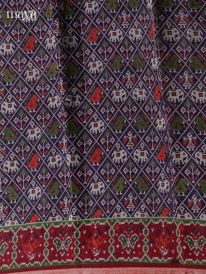 Blue & Red - Art Modal Salwar Unstitch