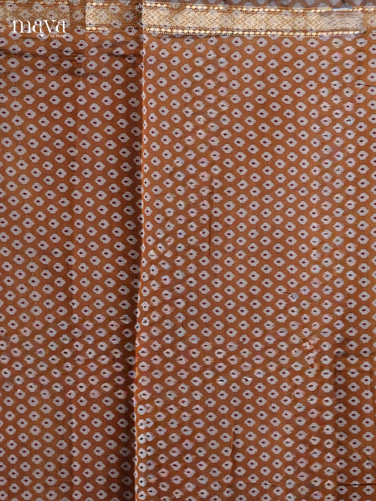 Brown & Maroon - Art Modal Salwar Unstitch
