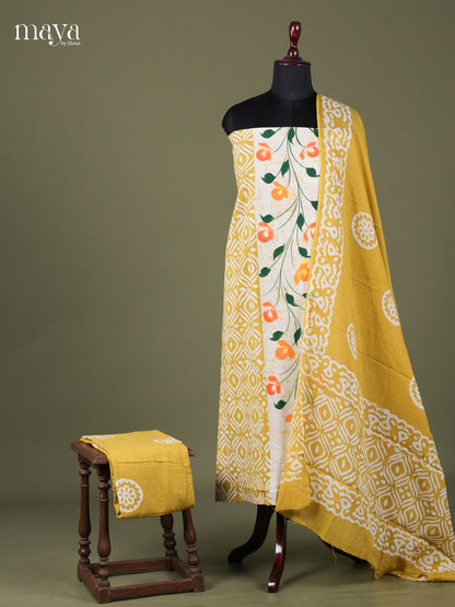 Mustard & White - Bhatik salwar