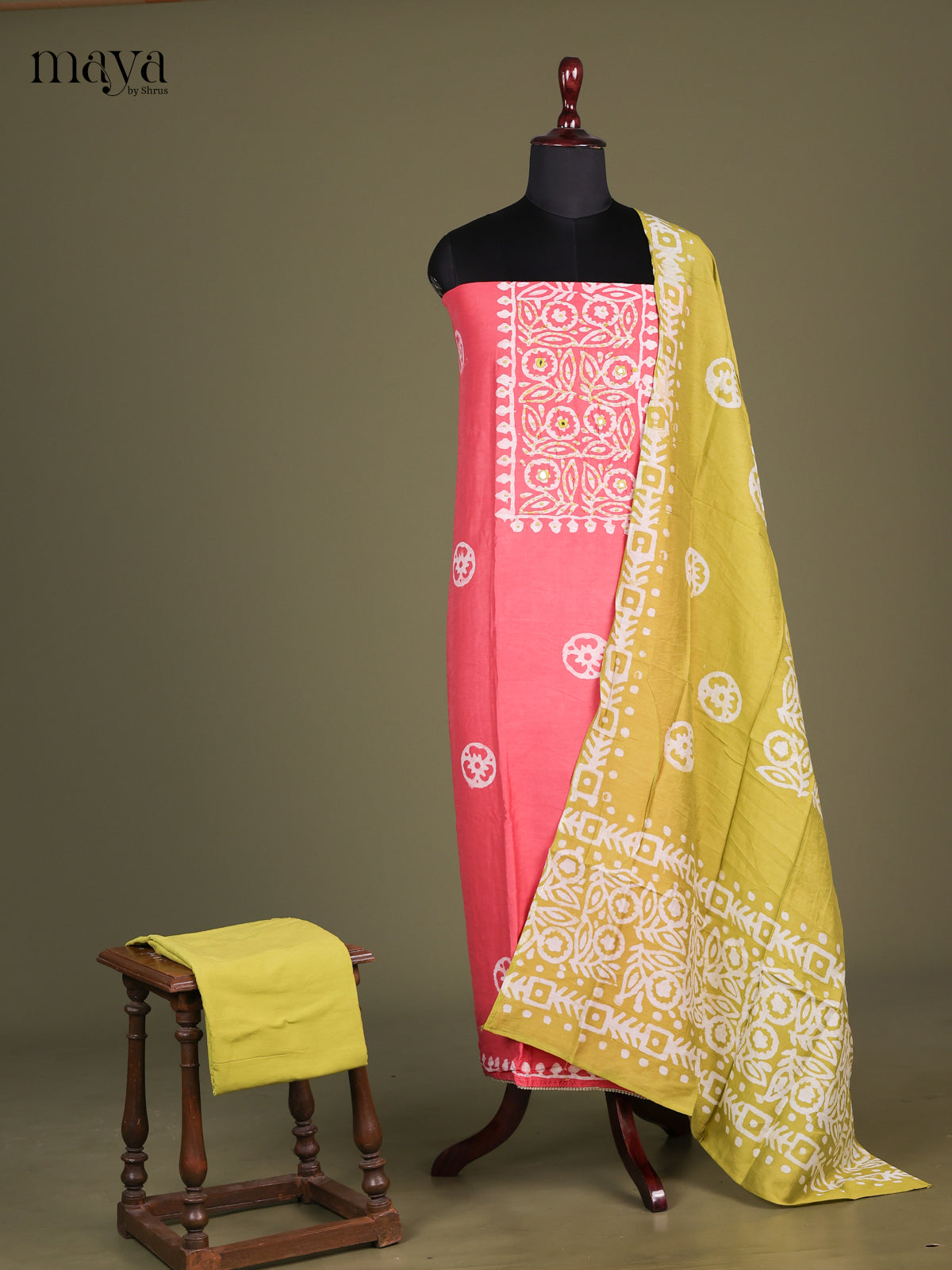 Pink & Green - Bhatik salwar