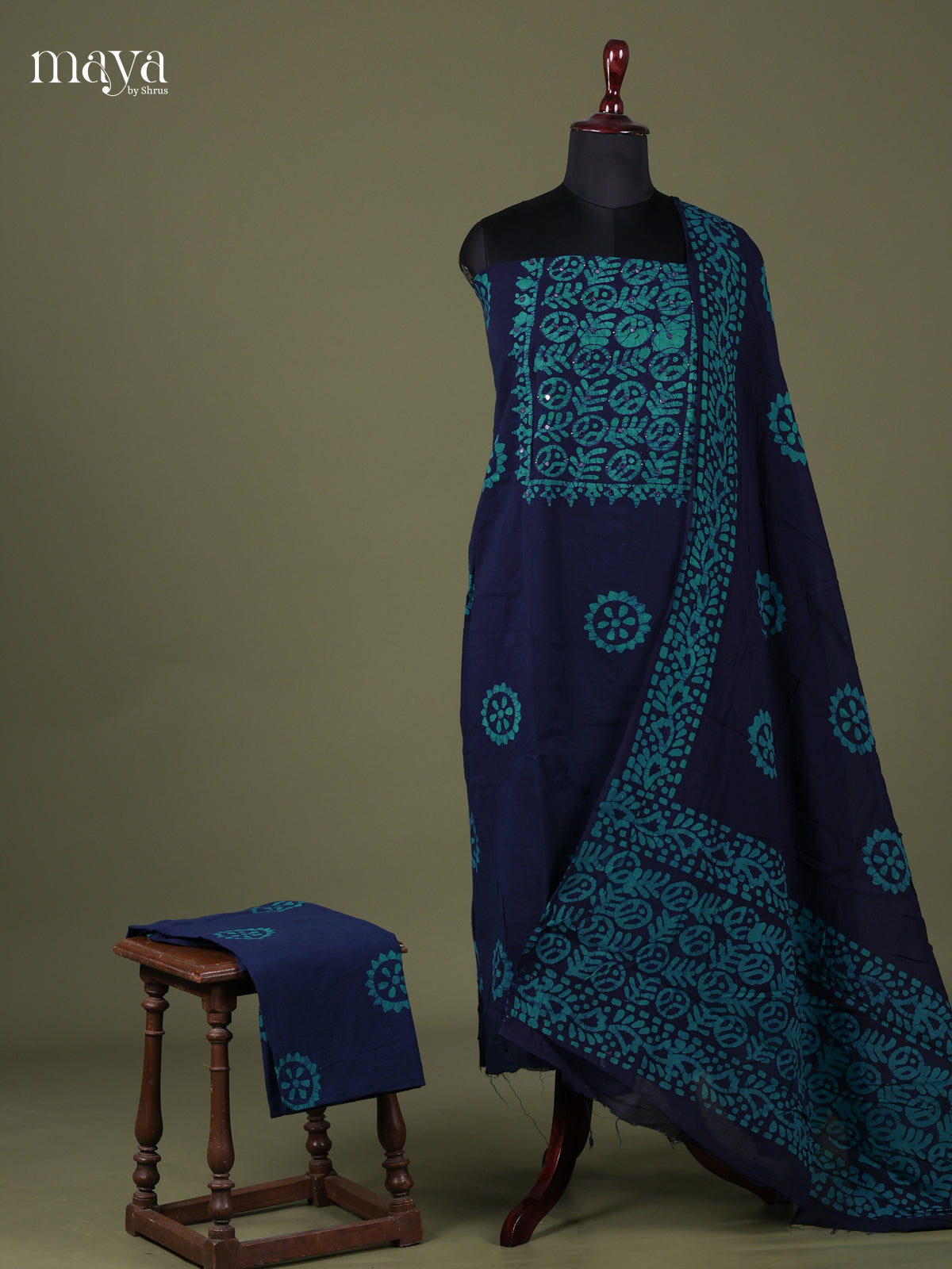 Blue- Bhatik salwar