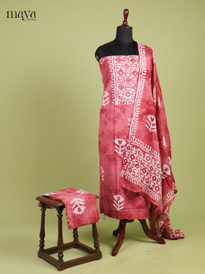 Pinkish red - Bhatik salwar