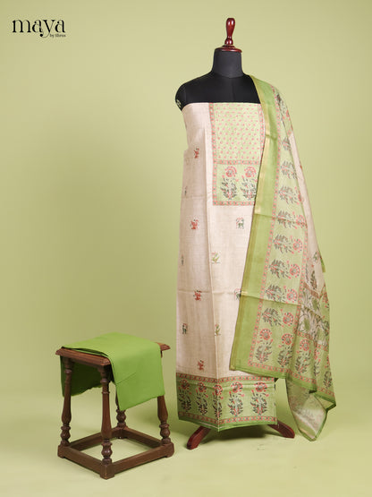 Semi Tussar Salwar - MEI01106