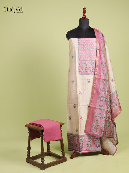 Semi Tussar Salwar - MEI01107