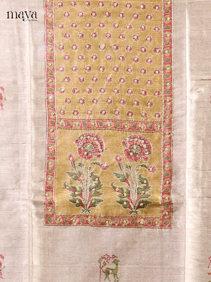 Semi Tussar Salwar - MEI01108