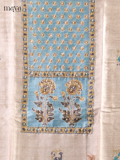 Semi Tussar Salwar - MEI01109