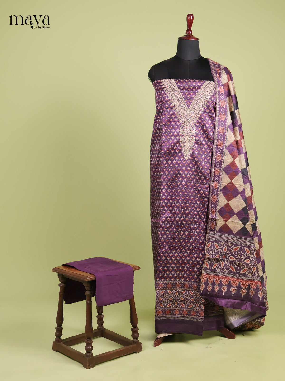 Semi Tussar Salwar - MEI01110