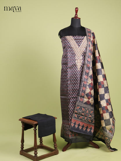 Semi Tussar Salwar - MEI01111