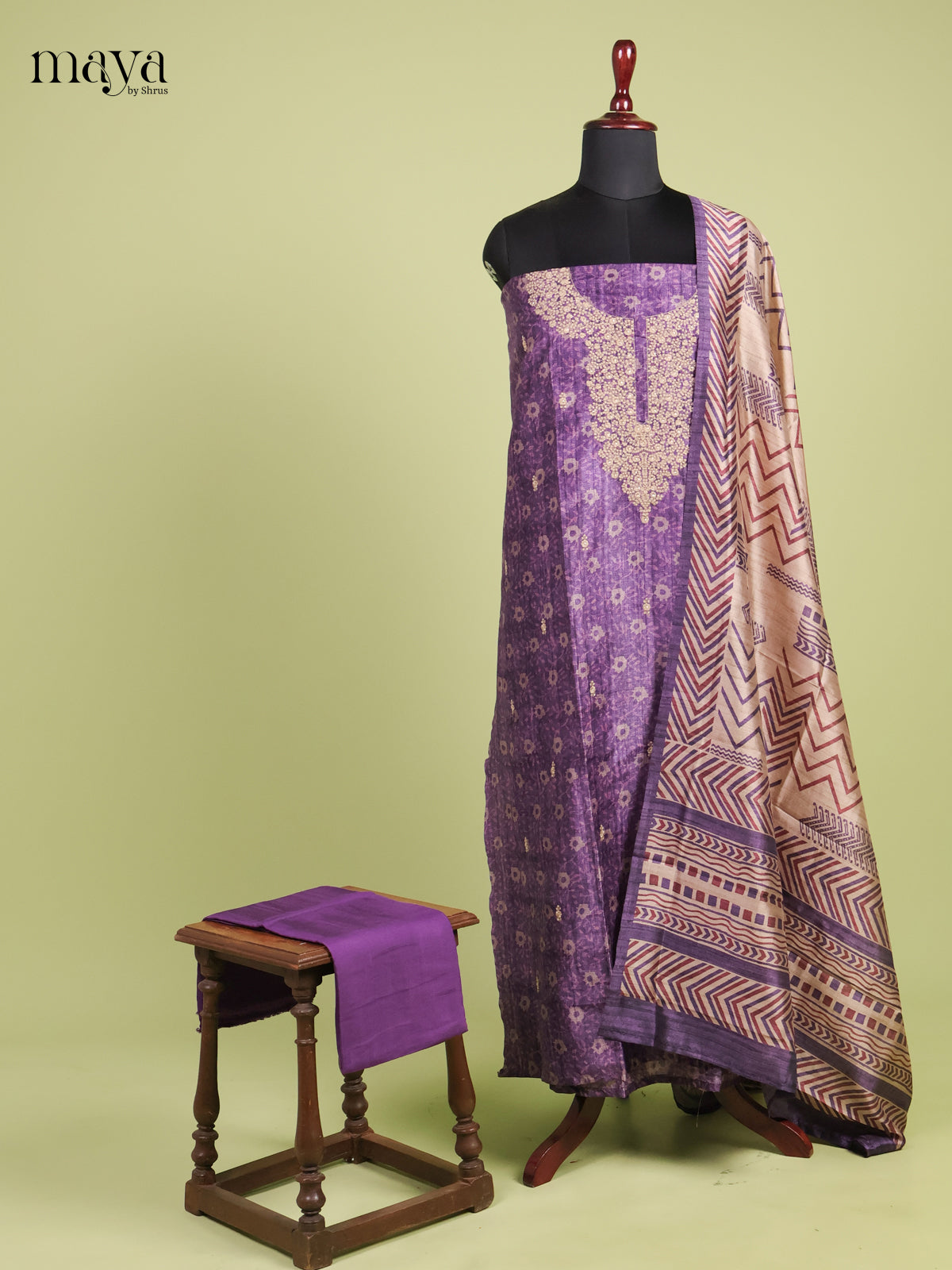 Semi Tussar Salwar - MEI01114