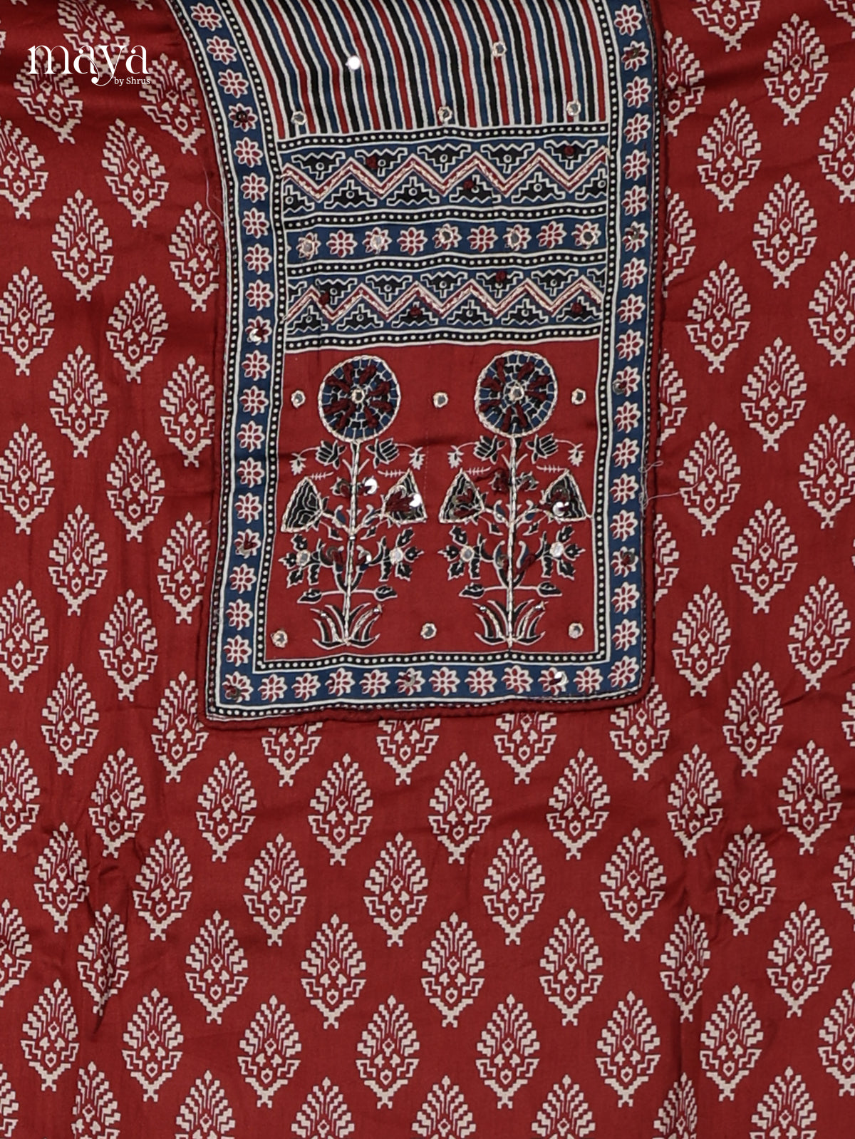 Red Cotton Salwar - MEI02077