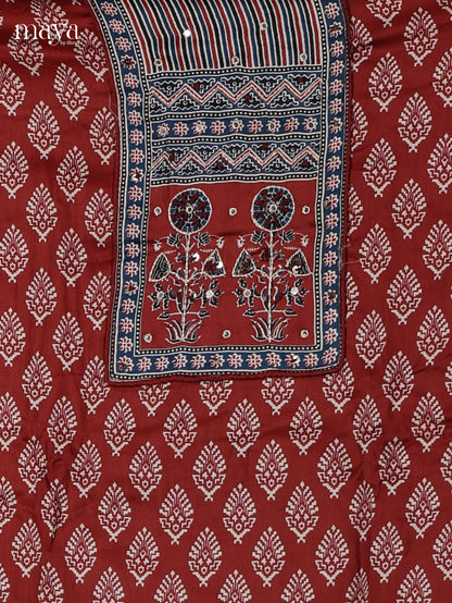 Red Cotton Salwar - MEI02077