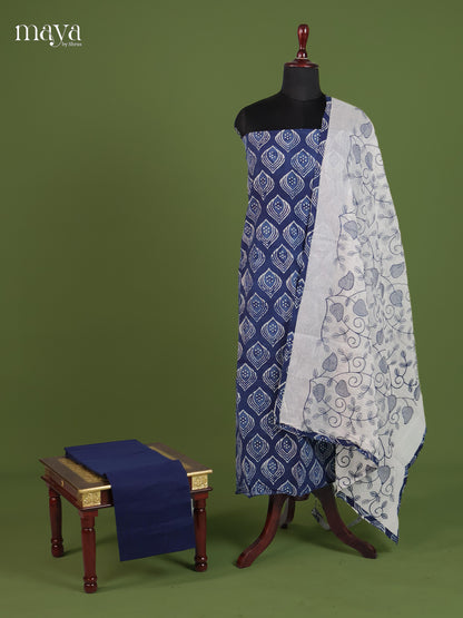 Navy Blue Cotton Salwar - MEI02086